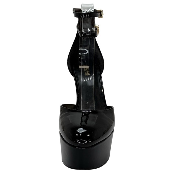 Michael Kors Martina Black Patent Leather Womens High Heels Size 8.5M - Picture 6 of 14